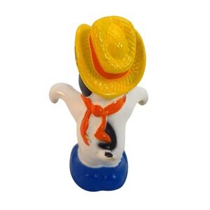Snoopy Cowboy Figure Yellow Cowboy‎ Hat Orange Scarf Blue Pants Peanuts Toy Kids